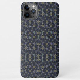 Funda Para iPhone 11Pro Max Art Deco pattern with geometric shapes in gold