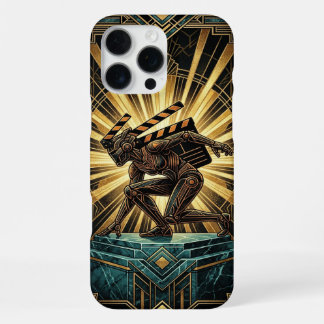 Funda Para iPhone 16 Pro Max Art Deco Retro Sci-Fi iPhone 16 Pro Max Case 