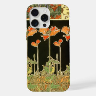 Art décoratifs (flores naranjas) de Alphonse Mucha