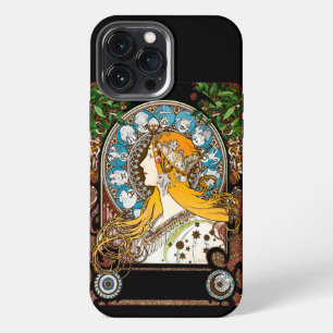 Funda Para iPhone 13 Pro Max Art Nouveau Alphonse Mucha - Zodiaco Art Deco