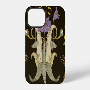 Funda Para iPhone 12 Art Nouveau Floral: Patrón Antiguo