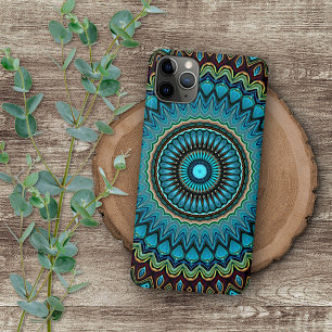 Funda Para iPhone 16 Pro Max Arte abstracto bohemio moderno elegante de mandala