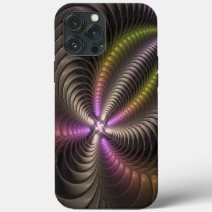 Funda Para iPhone 13 Pro Max Arte abstracto brillante y alucinante de fractal 3