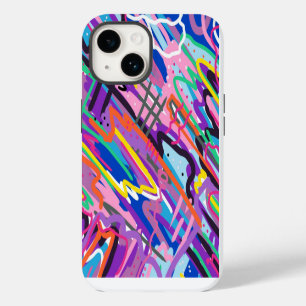 Funda Para iPhone 14 Arte abstracto Color Play