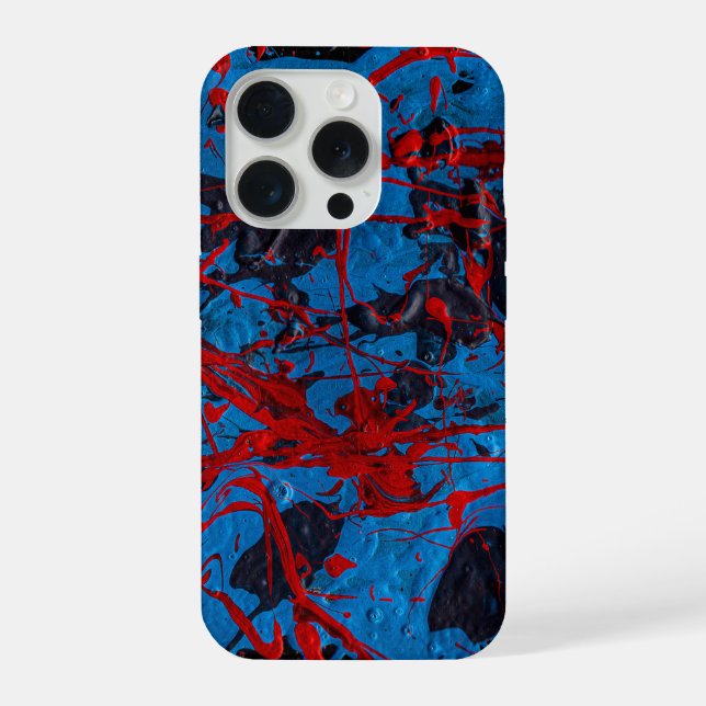 Funda Para iPhone Arte abstracto contemporáneo: Eléctrico (Reverso )