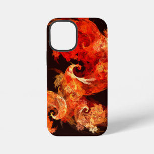 Funda Para iPhone 12 Mini Arte abstracto de aves de fuego bailando