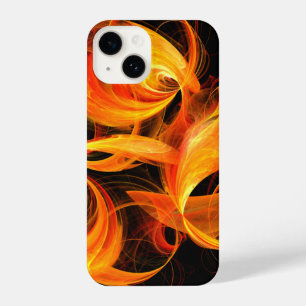 Funda Para iPhone 14 Arte abstracto de bola de fuego