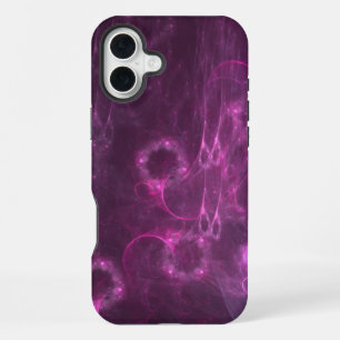 Funda Para iPhone 16 Plus arte abstracto de medusas rosadas