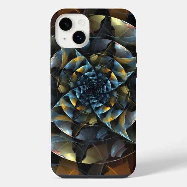 Funda Para iPhone Arte abstracto de molinete (Reverso)