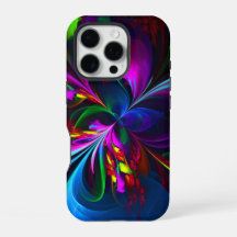Arte abstracto floral moderno patrón rojo azul #15