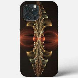 Funda Para iPhone 13 Pro Max Arte abstracto fractal brillante de construcción d