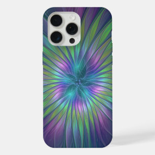 Arte abstracto fractal de flor de fantasía brillan