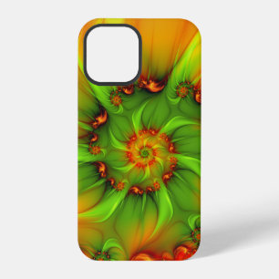 Funda Para iPhone 12 Pro Arte abstracto fractal moderno colorido psicodélic
