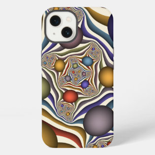 Arte abstracto fractal moderno colorido volador