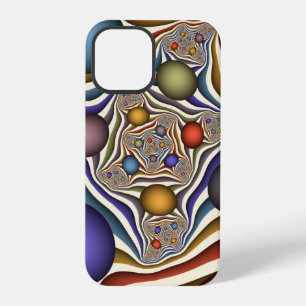 Funda Para iPhone 12 Pro Arte abstracto fractal moderno colorido volador