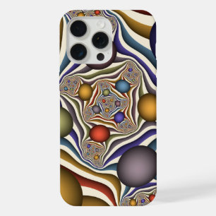 Arte abstracto fractal moderno colorido volando