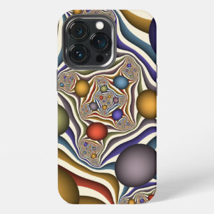 Funda Para iPhone 13 Pro Arte abstracto fractal moderno colorido volando