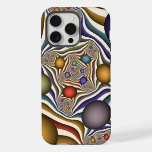 Arte abstracto fractal moderno colorido volando