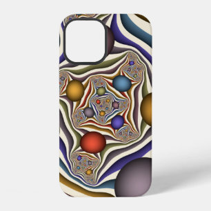 Funda Para iPhone 12 Arte abstracto fractal moderno colorido volando