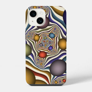 Funda Para iPhone 14 Arte abstracto fractal moderno colorido volando