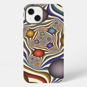 Arte abstracto fractal moderno y colorido que vuel