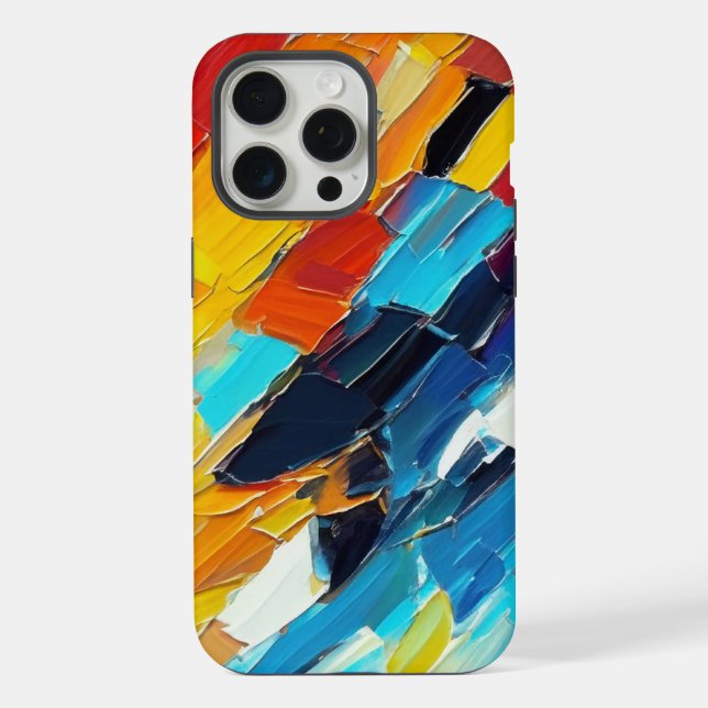 Funda Para iPhone Arte abstracto moderno (Reverso )