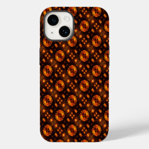 Funda Para iPhone 14 Arte abstracto moderno boho elegante dorado Patrón