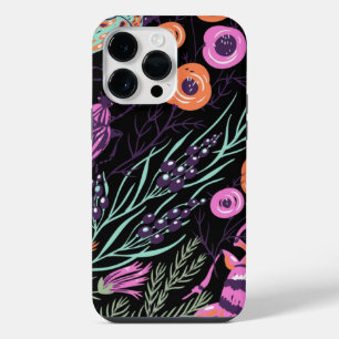 Funda Para iPhone 14 Pro Max Arte abstracto tropical botánico y colorido de bug