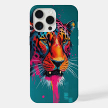 Arte abstracto y audaz de tigre Impresión moderna