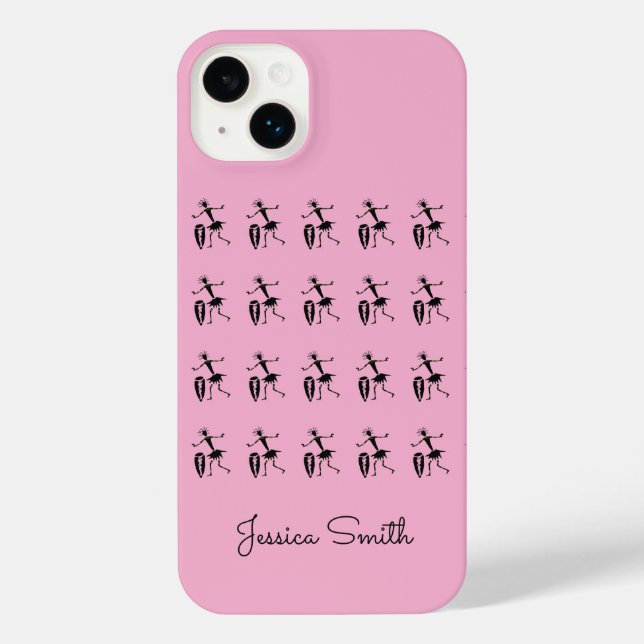 Funda Para iPhone Arte africano, danza Inspiradora (Reverso )