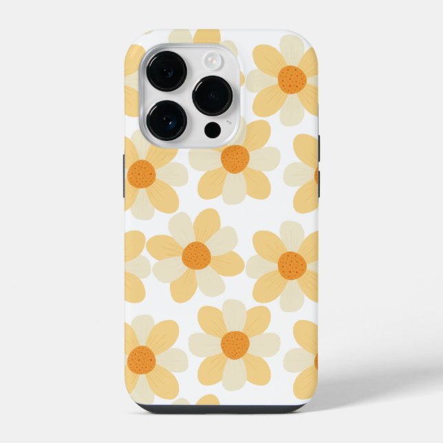 Funda Para iPhone Arte Boho Daisy (Reverso )