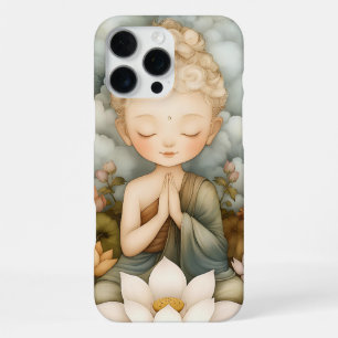Funda Para iPhone 16 Pro Max Arte Buda Loto Meditación Zen Consciente