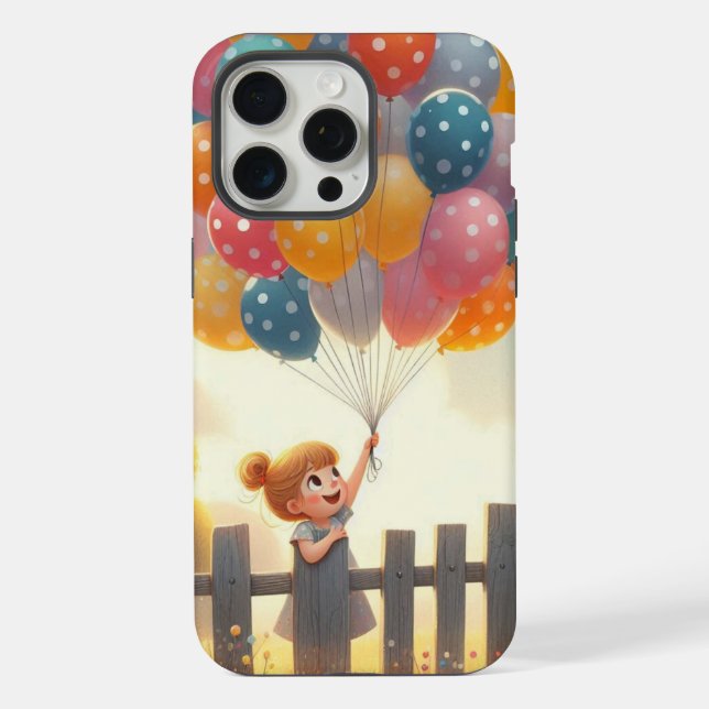 Funda Para iPhone Arte chica caprichoso/lindo (Reverso )