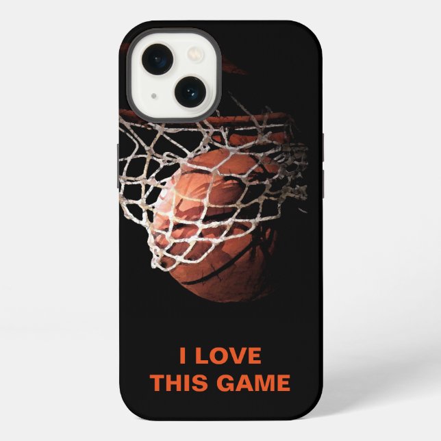 Funda Para iPhone Arte de Baloncesto (Reverso )