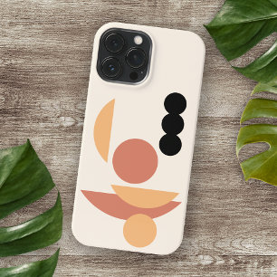 Funda Para iPhone 16 Pro Max Arte de círculos de sol rojo y luna negra de óxido