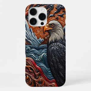 Funda Para iPhone 16 Pro Max Arte de Coche Águila Majestuosa