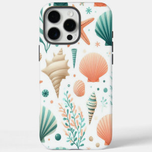 Funda Para iPhone 16 Pro Max Arte de Conchas Costeras
