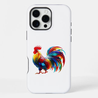 Funda Para iPhone 16 Pro Max Arte de Gallo Colorido Vibrante
