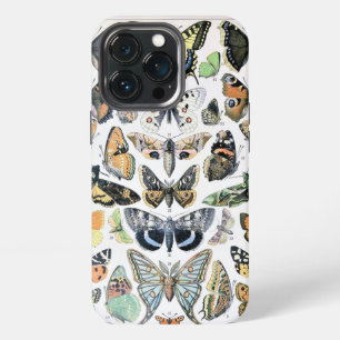 Funda Para iPhone 13 Pro Arte de ilustración antigua de mariposa Papillon v
