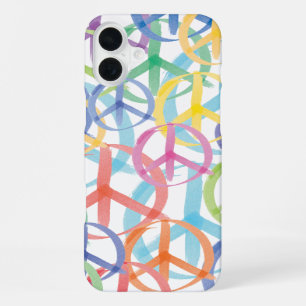 Funda Para iPhone 16 Plus Arte de la Señal de Paz
