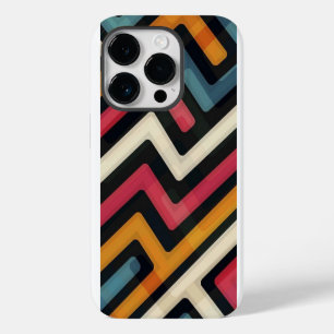 Funda Para iPhone 14 Pro arte de línea abstracta