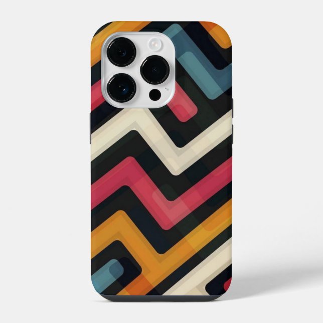 Funda Para iPhone arte de línea abstracta (Reverso )