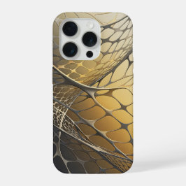 Arte de Lujo Abstracto Malla 3D Metálico Dorado