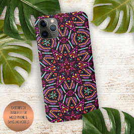 Funda Para iPhone 16 Pro Max Arte de mandala abstracto bohemio moderno elegante