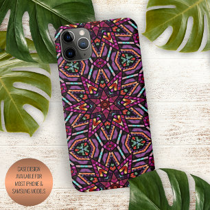 Funda Para iPhone 16 Pro Max Arte de mandala abstracto bohemio moderno elegante