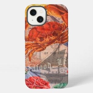 Arte de mariscos de playa náutica de cangrejo