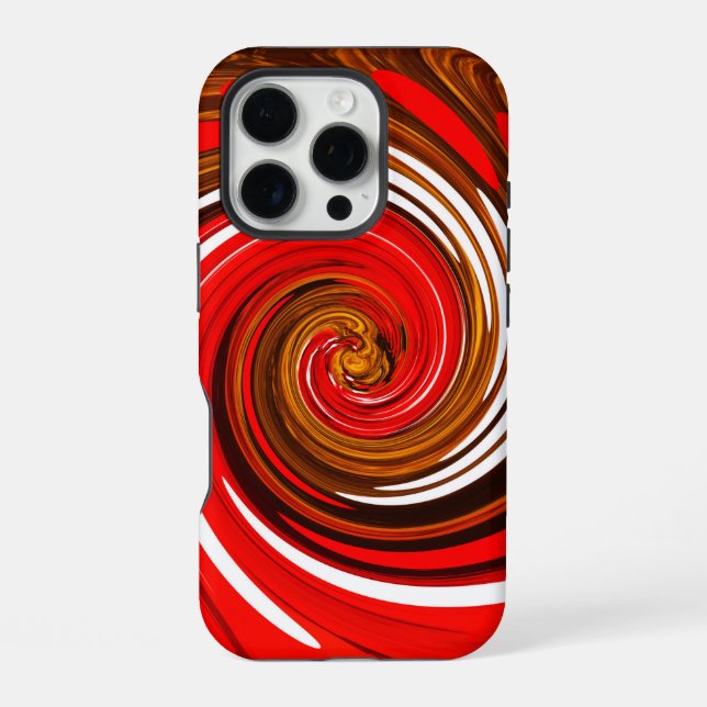 Funda Para iPhone Arte de mezcla roja (Reverso )