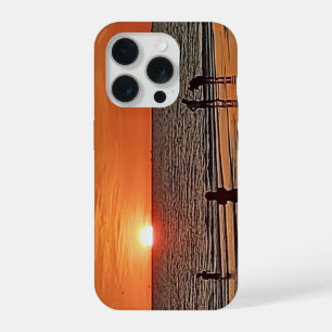 Arte de pared de playa al atardecer Decoración cos
