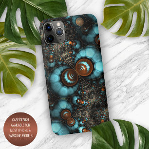 Funda Para iPhone 16 Pro Max Arte de patrones de fractales eclécticos modernos 