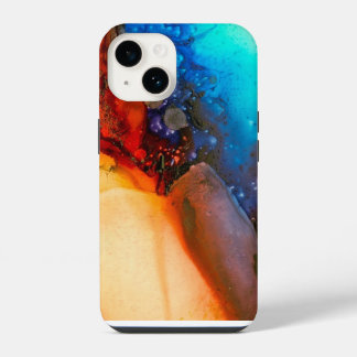 Funda Para iPhone 14 arte de pintura abstracta